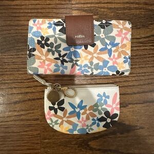 Fossil Women's Floral Wallet and Coin Purse - Multicolor